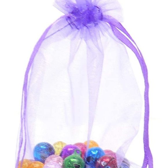 ⭐️5 for 20⭐️ 10 Light Purple Organza Drawstring Bags - Picture 3 of 6